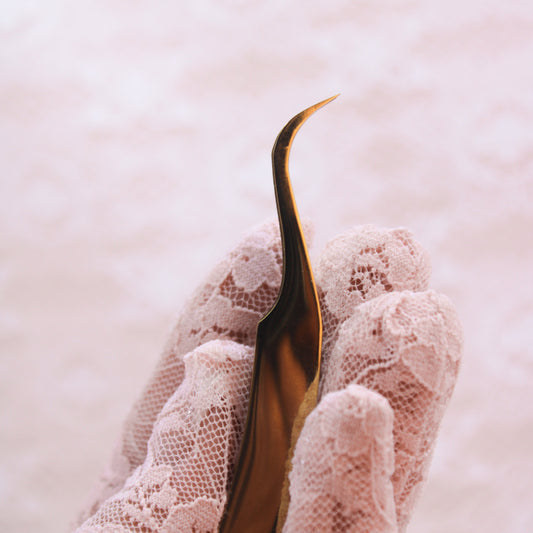 Esther Ergonomic Curved Lash Tweezer - Limited Edition Vesper Tweezer Collection